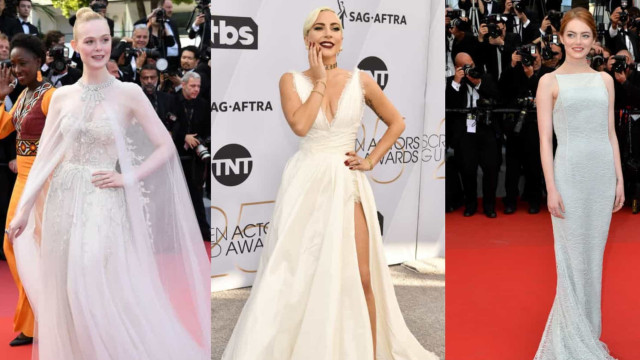 Inspiração: Celebridades que pareciam noivas no tapete vermelho!