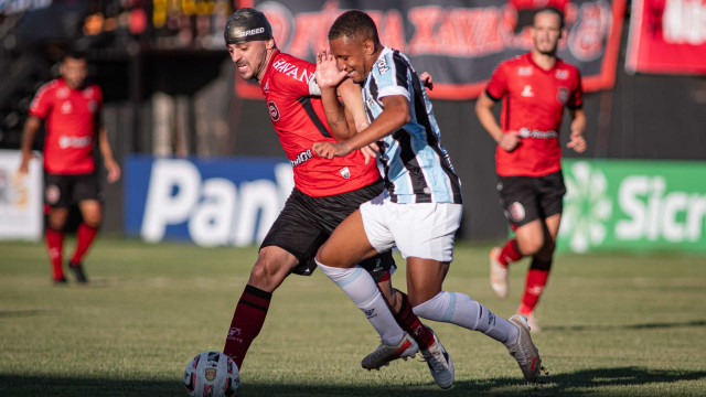 Grêmio sofre gol no fim e empate com Brasil de Pelotas
