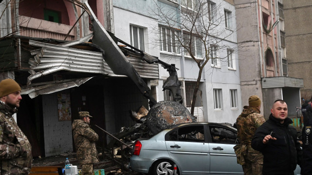 Queda de helicóptero mata ministro do Interior da Ucrânia 