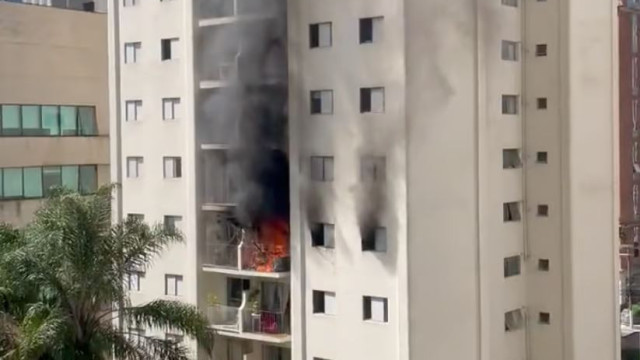 Incêndio em prédio na Vila Olímpia, em SP, deixa dois feridos