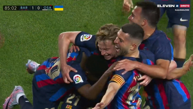 O gol que deixou o Barcelona ainda mais perto do título espanhol