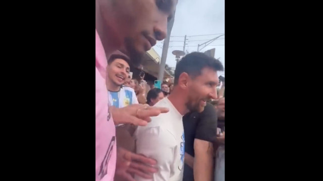 Acabou o sossego em Miami? Messi 'engolido' por multidão de torcedores