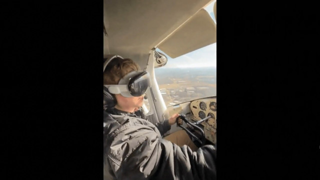 Vision Pro usado por um piloto de avião? Vídeo enfurece internautas