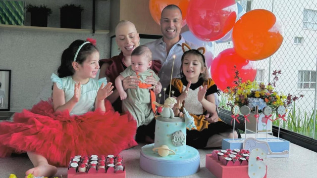 Fabiana Justus comemora 6 meses do filho em meio à luta contra o câncer