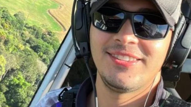 Piloto morre preso a destroços em queda de avião