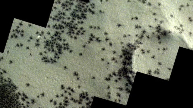 Sonda da Agência Europeia detecta 'aranhas' em Marte