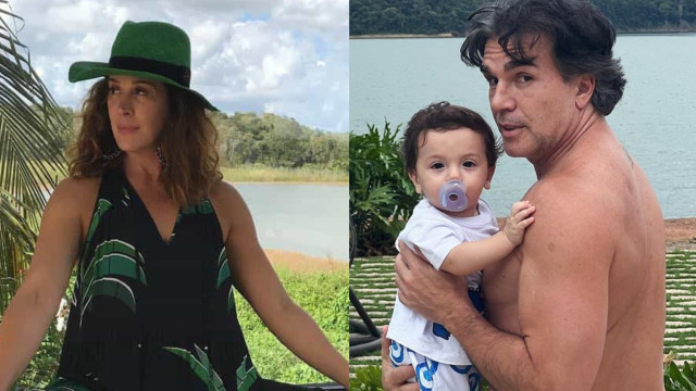 Cláudia Raia mostra imagens encantadoras do marido e do filho: "Amo"