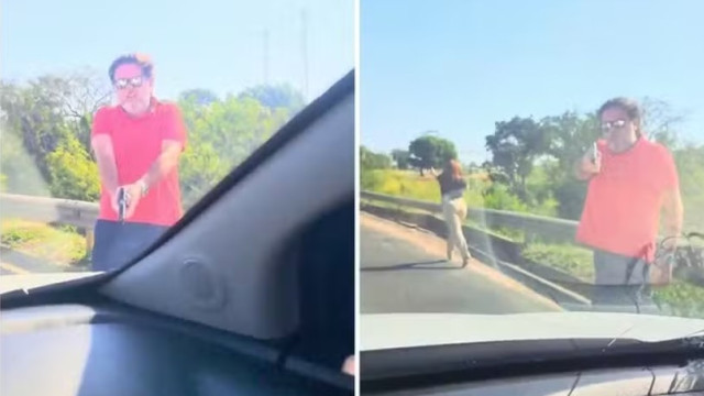 Motorista atira em carro durante briga de trânsito; vídeo