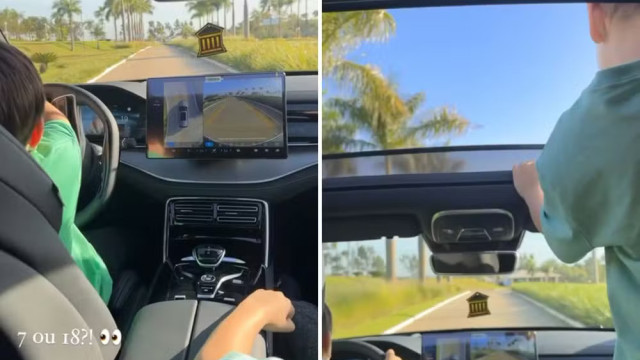 Detran-GO repudia vídeo de filho de Gusttavo Lima dirigindo aos 7 anos