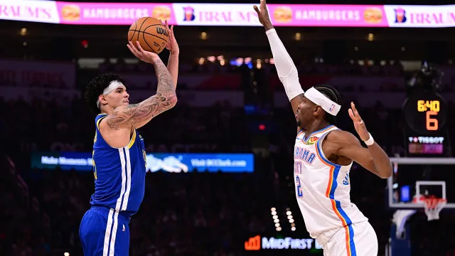 
                    Gui Santos alcança 100 bolas de três na NBA em derrota dos Warriors para o Timberwolves
                