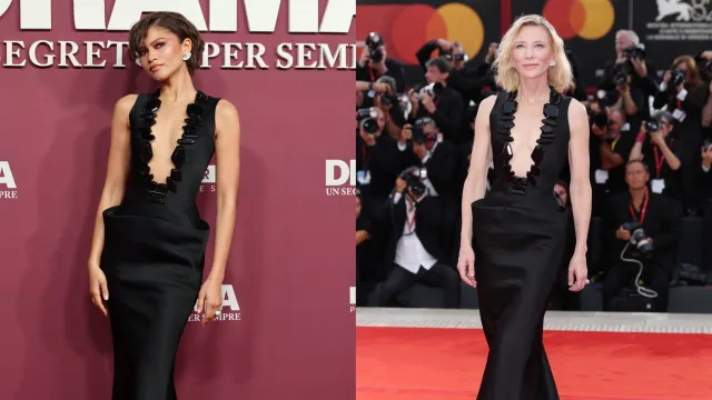 Zendaya chamou atenção ao surgir deslumbrante e