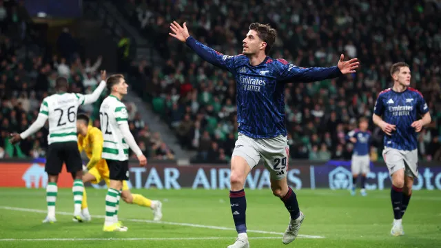 
                    Kai Havertz aquece a final da Champions: 