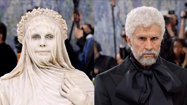 
                    Met Gala tem looks ousados com Bad Bunny e Heidi Klum irreconhecíveis
                