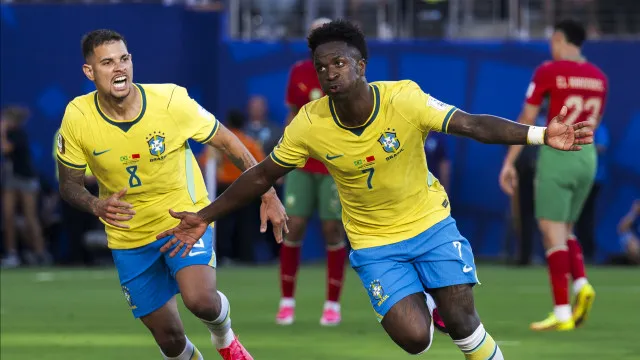
                    Jogada de Vinicius Junior evita derrota do Brasil para Marrocos em estreia na Copa
                