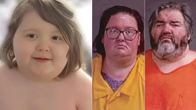 
                    Casal é acusado de homicídio após filho de 7 anos morrer com 115 kg nos EUA
                