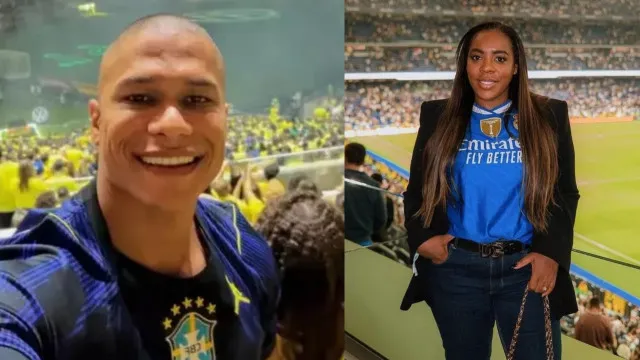 
                    Ex de Jojo é flagrado com mãe de Vini Jr. em jogo do Brasil na Copa
                
