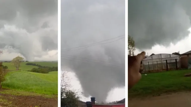 
                    Tornado destrói casa no RS: 'Não tem mais nada'; vídeo
                