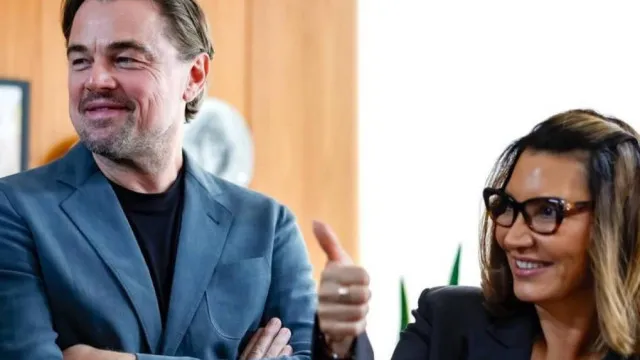 
                    Janja publica foto com Leonardo DiCaprio nas redes sociais
                