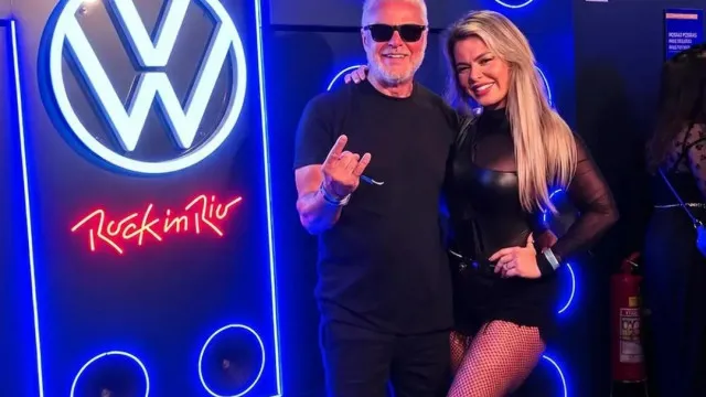 
                    Kadu Moliterno vai ao Rock in Rio com a esposa, musa de site adulto
                
