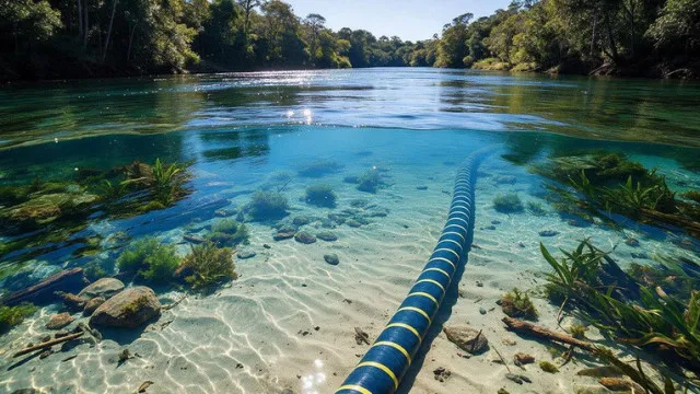 
                    Entenda como funciona a instalação de fibra óptica em rios amazônicos
                