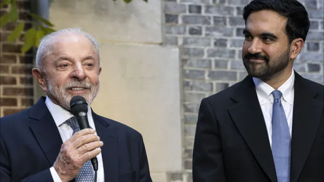 
                    Mamdani chama Lula de grande inspiração, e os dois debatem custo de vida e pobreza
                