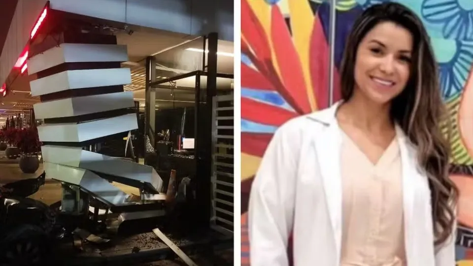 Mulher morre após bater carro em coluna da portaria de condomínio em Alphaville Mulher morre após bater carro em coluna da portaria de condomínio em Alphaville