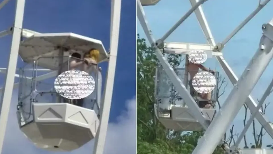 Casal é filmado fazendo sexo em roda-gigante durante festival de Rock Casal é filmado fazendo sexo em roda-gigante durante festival de Rock