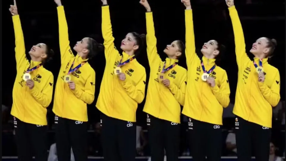 Brasil conquista ouro inédito no Mundial de ginástica rítmica