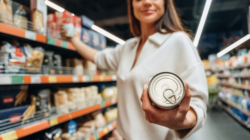 Por que você deve evitar comprar alimentos em latas amassadas?