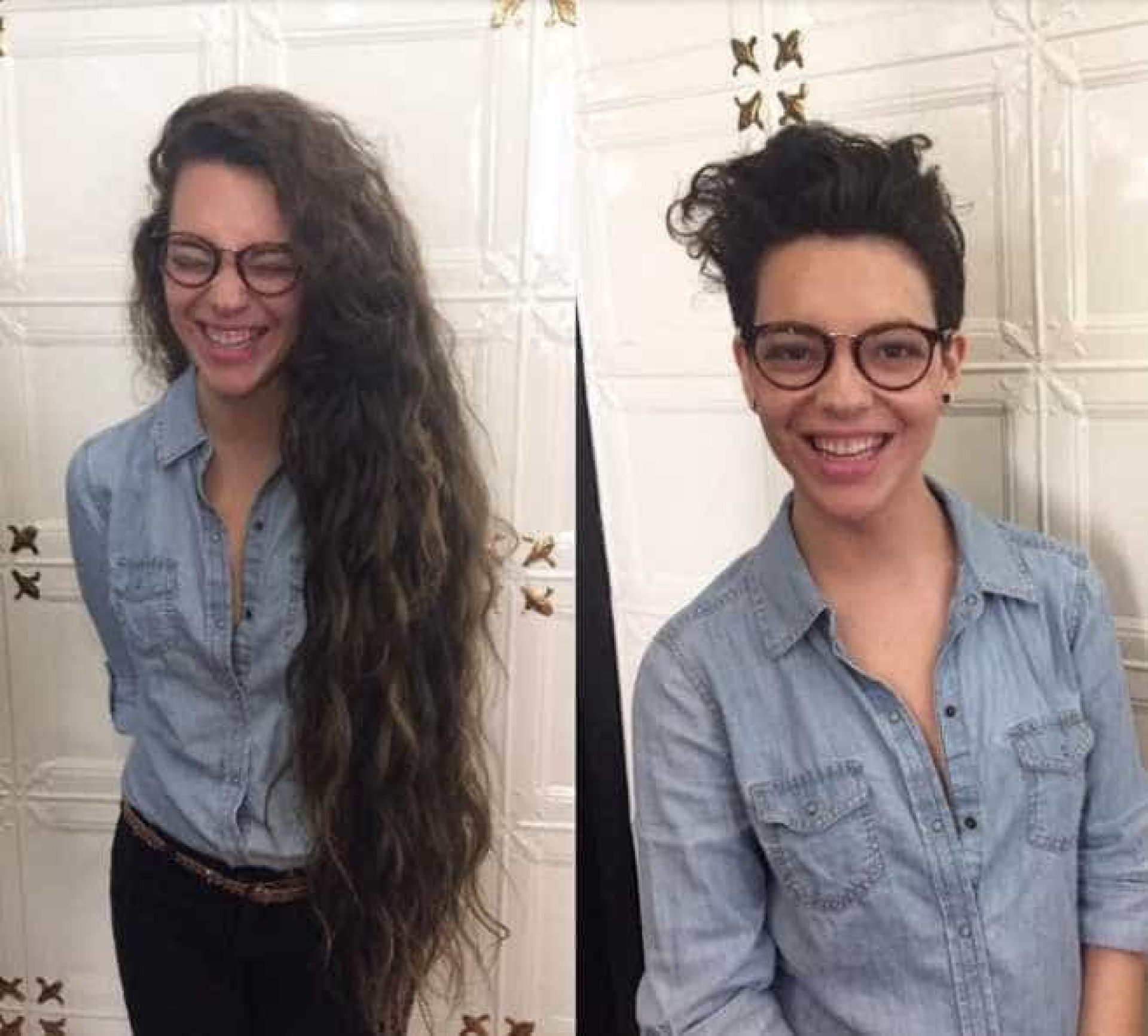 Волос жалко. Волосы до и после стрижки. Девушки до и после стрижки. Кардинальные стрижки до и после. Длинные волосы и короткие до и после.
