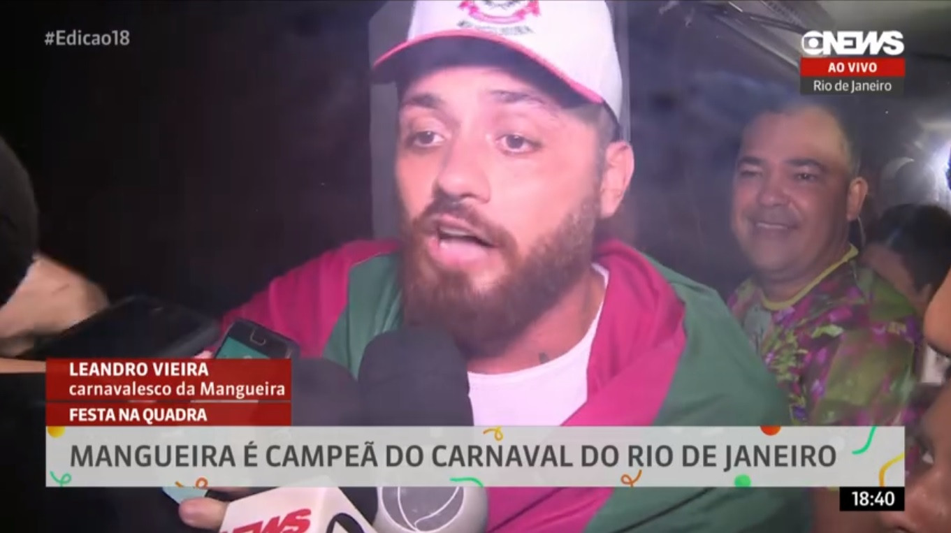 Carnavalesco da Mangueira manda recado para Bolsonaro: 'Festa do povo'