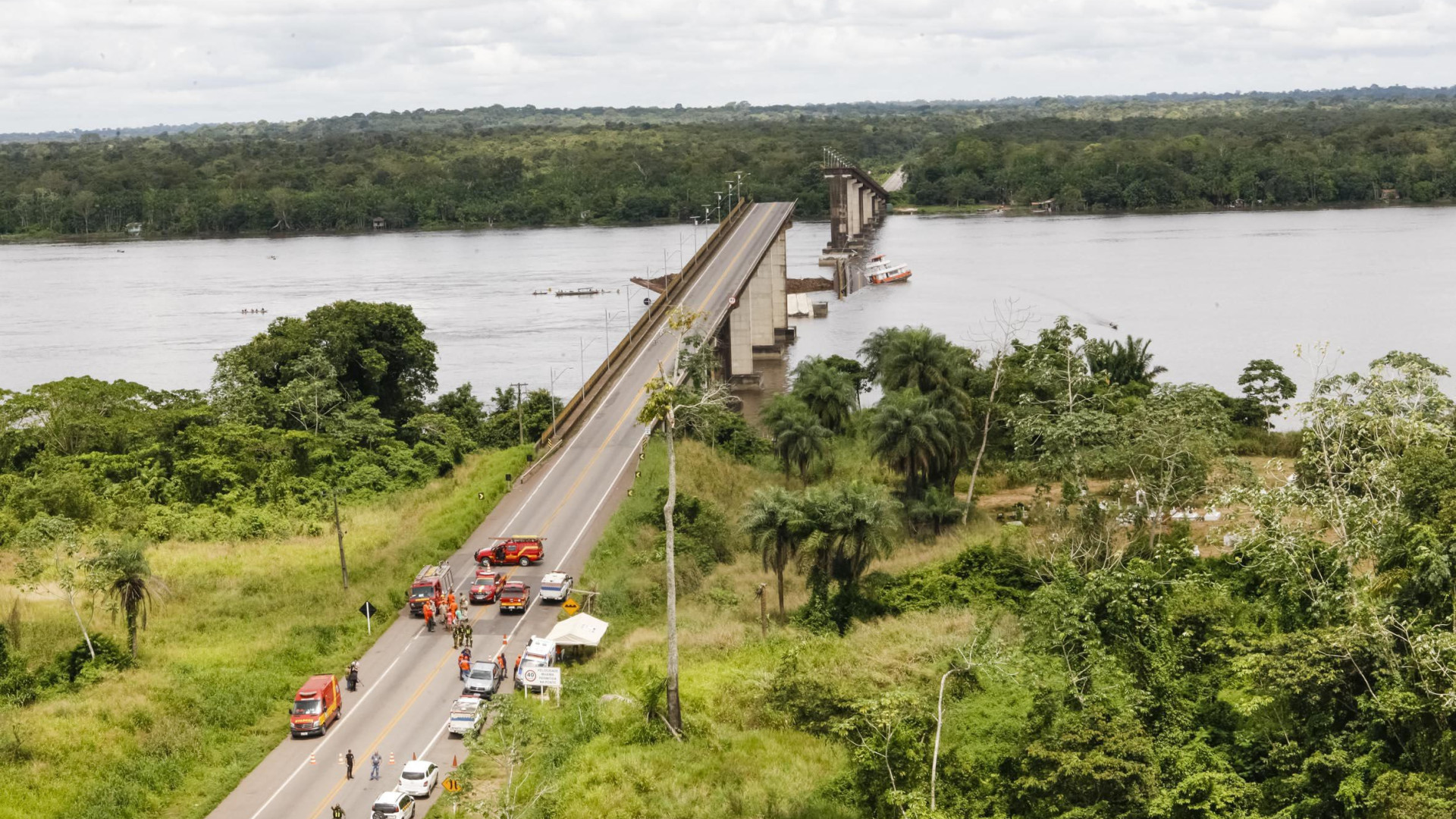 Queda de ponte no Pará: buscas são interrompidas temporariamente